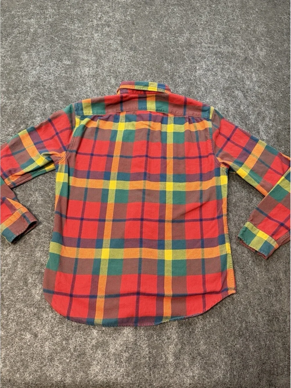 J.Crew Mid-Weight Flannel Shirt Men’s Medium Slim Plaid Button Front Cotton